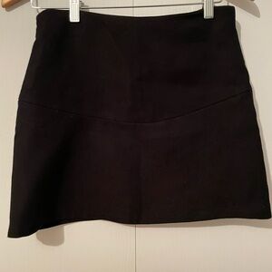 Womens Zara Women Black Fall/Spring Mini Skirt Size Small